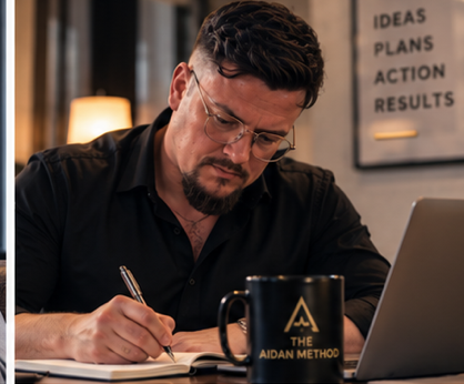 Aidan McNamara planning strategy at his desk